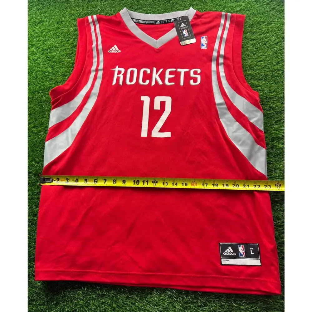 Adidas Kevin Martin Houston Rockets Jersey 12 Men’s Sz L Red NBA Basketball